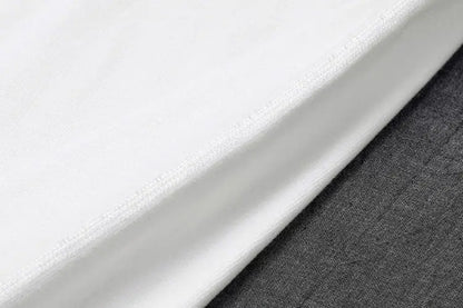 Heavyweight Impermeable 300g Carbon Matte Pure Cotton Thick Short Sleeved T-shirt Men and Women Pure White Simple Base Shirt