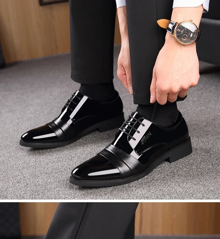 Business Dress Shoes Man Official Leather Casual Social Shoe for Men High Quality Fashion Footwear Office Elegant and Classic 39