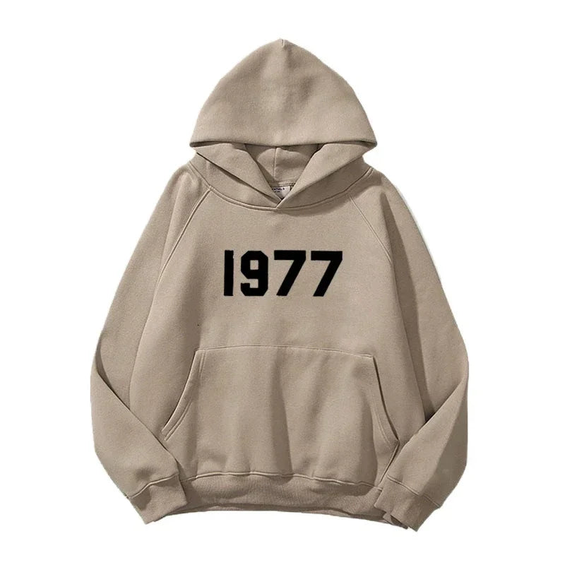 1977 New Fashion Men's and Women's Hoodies Hip Hop Street Brand High Quality Hot Selling Men's and Women's Sports Hoodies