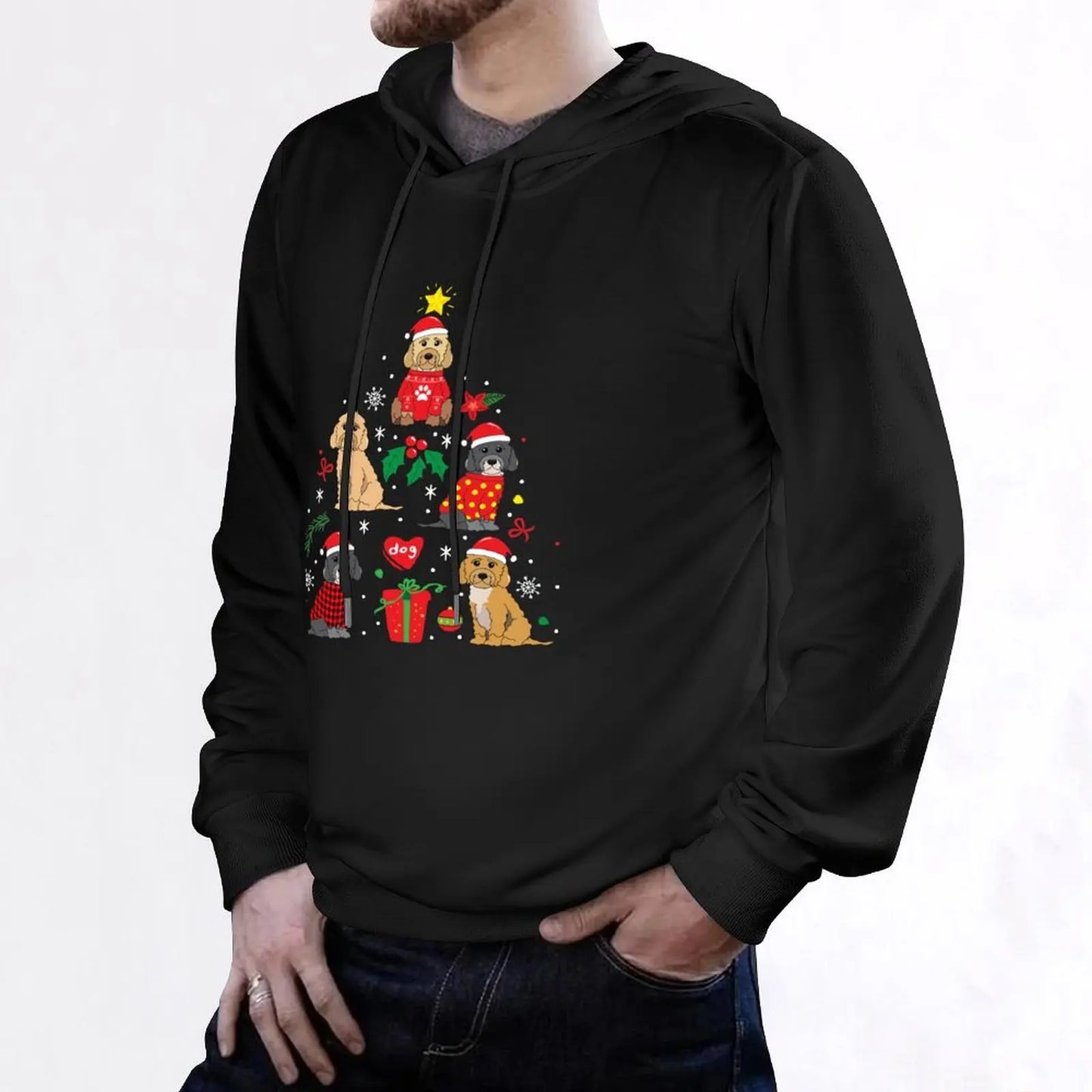 Cockapoo Christmas Ornament Tree Hoodie anime clothing autumn jacket men autumn mens designer clothes new in hoodies