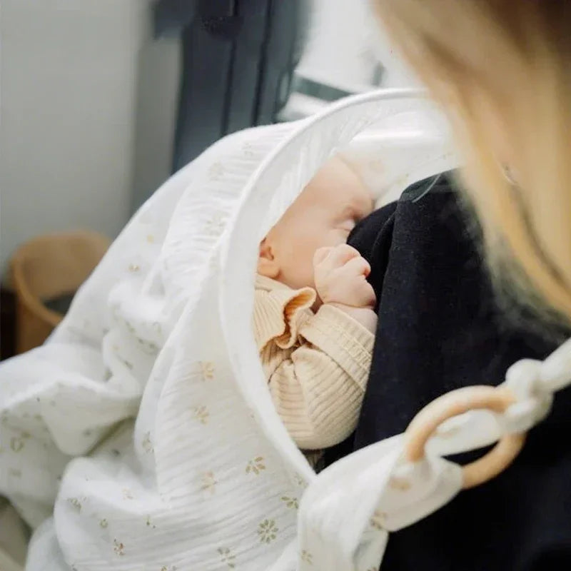 Cotton Breastfeeding Cover Mother Outing Nursing Covers Adjustable Privacy Baby Feeding Breastfeeding Apron Stroller Blanket