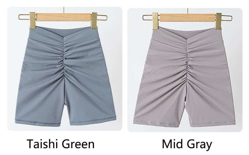 V Back Scrunch Butt Workout Shorts for Women High Waisted Lifting Booty Gym Yoga Biker Shorts Sports Leggings Clothing Hot Pants