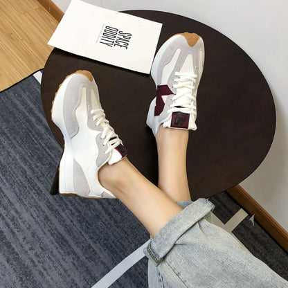 New Women's Causal Sneakers Summer Shoes Woman Fashion Breathable Lace Up Sports Shoes for Women Platform Walking Designer Shoes