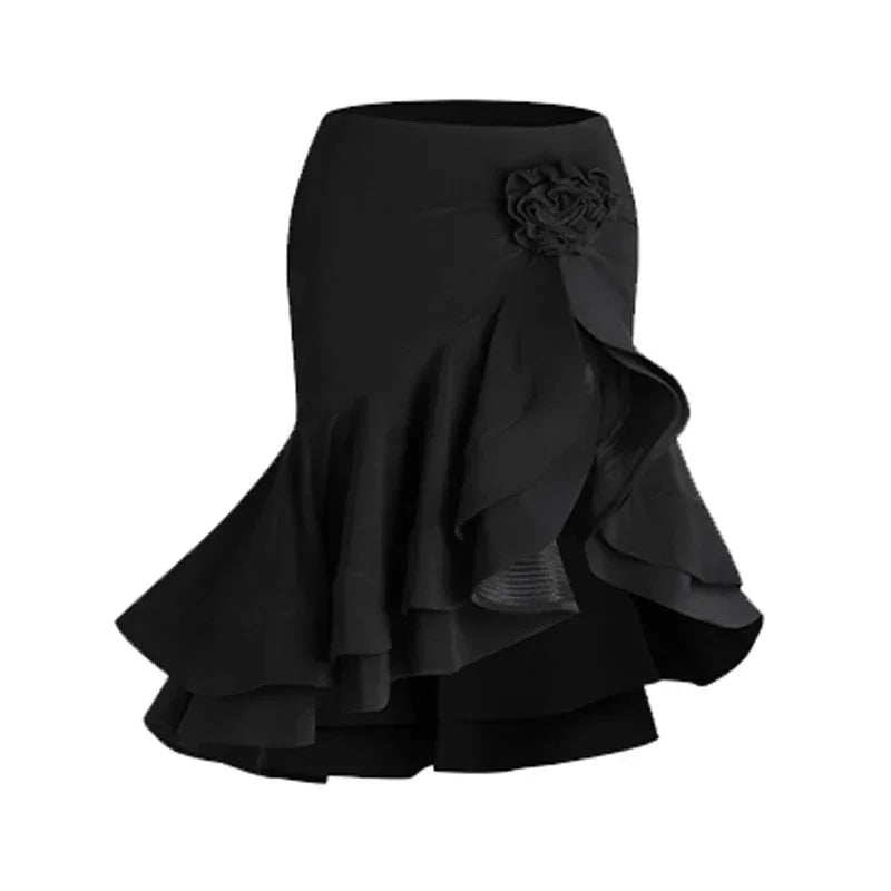 Latin Dance set Clothes Girls Long SLeeves Short Top Skirt Cha cha samba Performance Competition Dress Burgundy Black Dress Kids