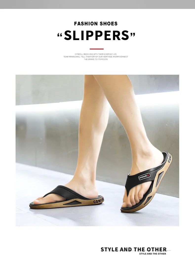 Summer Men's Flip-flops Sports Beach Sandals Men Casual Outdoor Fashion&trend Comfortable Shoes House Flip Flops Home Shoes