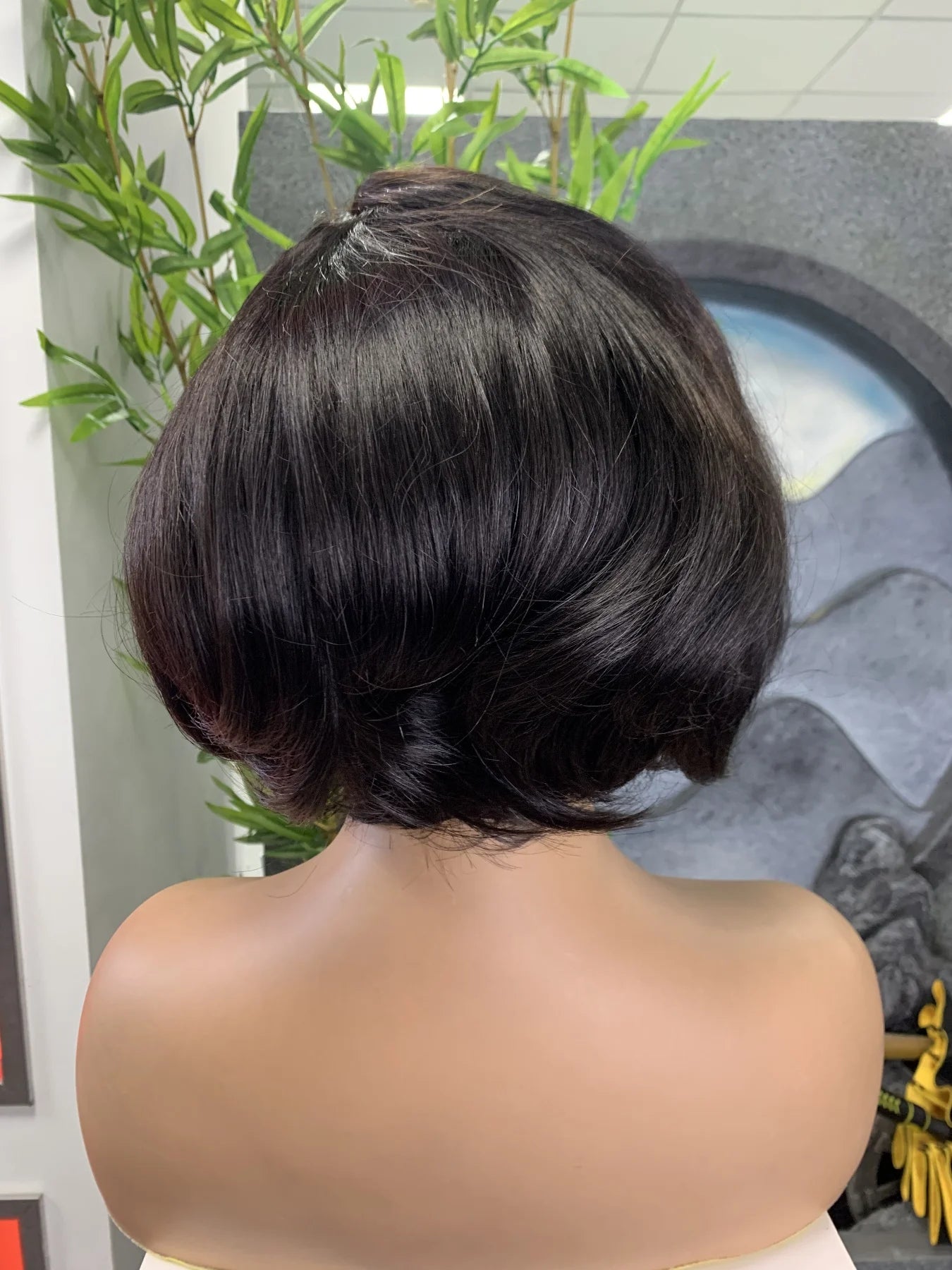 300% Density 13x4 Lace Front wig Short Bob Human Hair Wigs Straight Brazilian Hair Wigs for Women