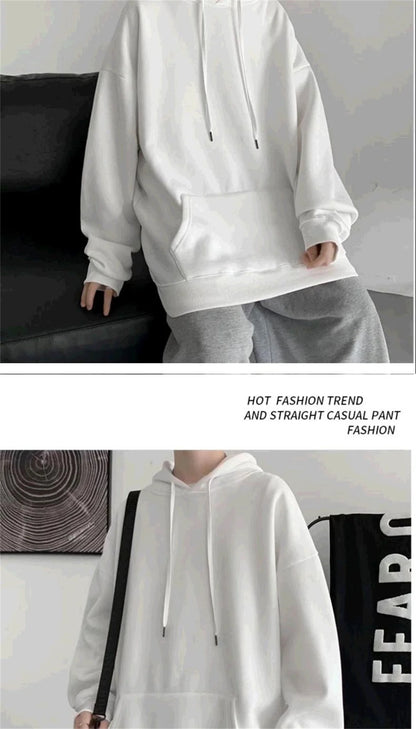 2025 New Hoodies Spring and Autumn Hooded Sweatshirts Men's Hoodie Cardigan Solid Color Classic Jacket Men Coat Men Clothing