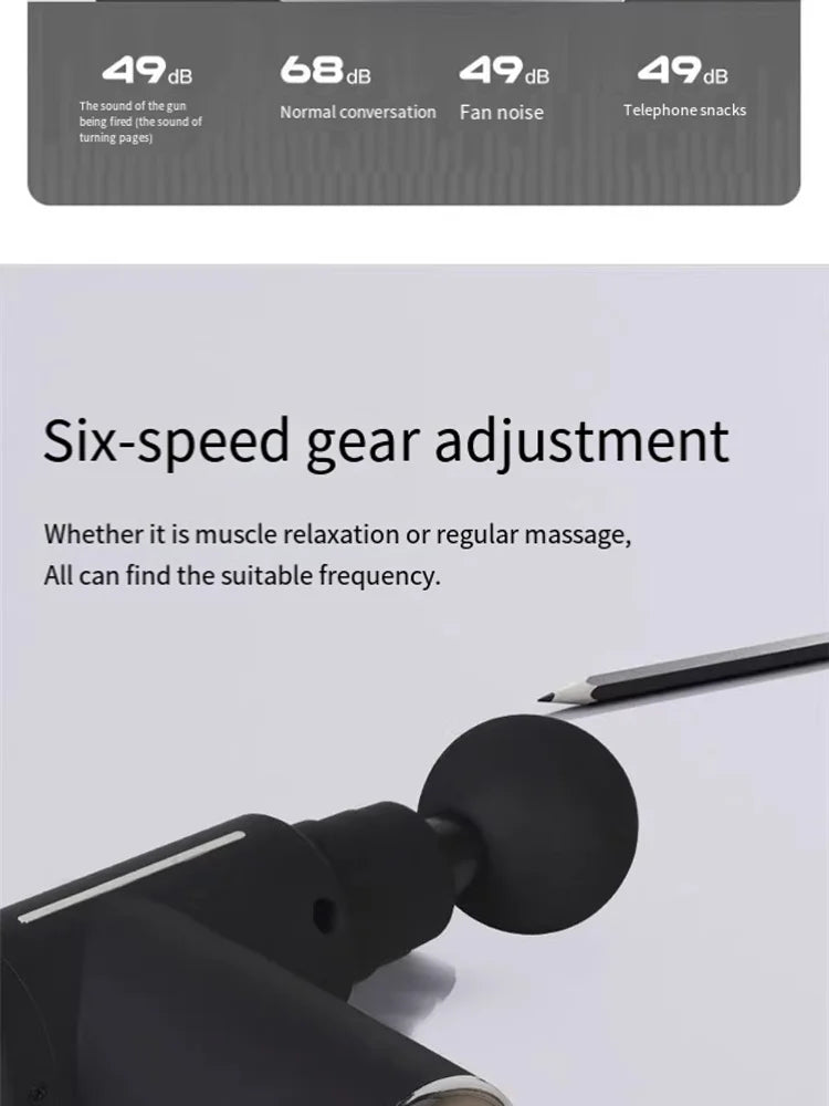 Mini Muscle Massage Gun Body Massager Deep Handheld Percussion Massager For Body Back Neck Leg Cold And Hot Compress Fascia Gun