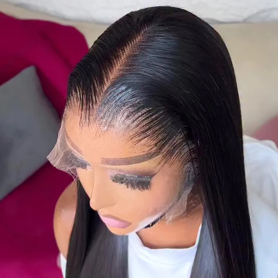 30 34 Inch Straight 13x4 Lace Front Human Hair Wigs Pre Cut 13x6 HD Lace Frontal Wig Brazilian 5X5 Glueless Wig Ready To Wear