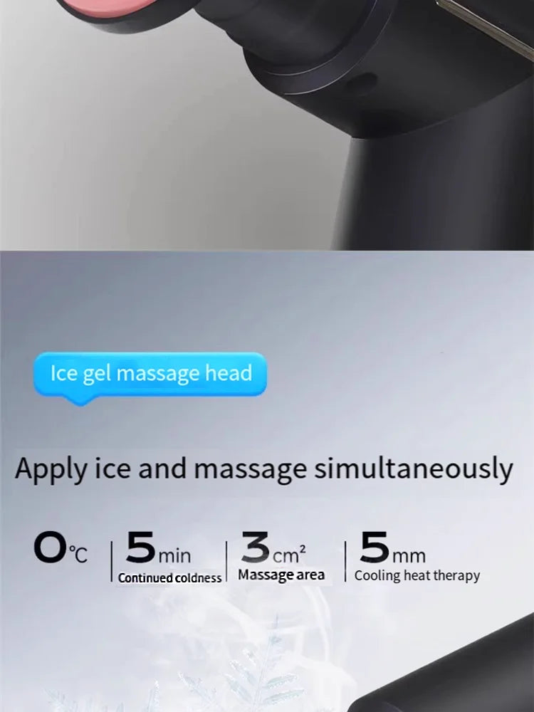 Mini Muscle Massage Gun Body Massager Deep Handheld Percussion Massager For Body Back Neck Leg Cold And Hot Compress Fascia Gun