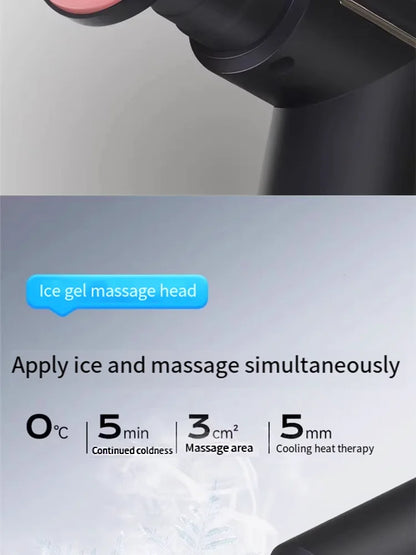 Mini Muscle Massage Gun Body Massager Deep Handheld Percussion Massager For Body Back Neck Leg Cold And Hot Compress Fascia Gun