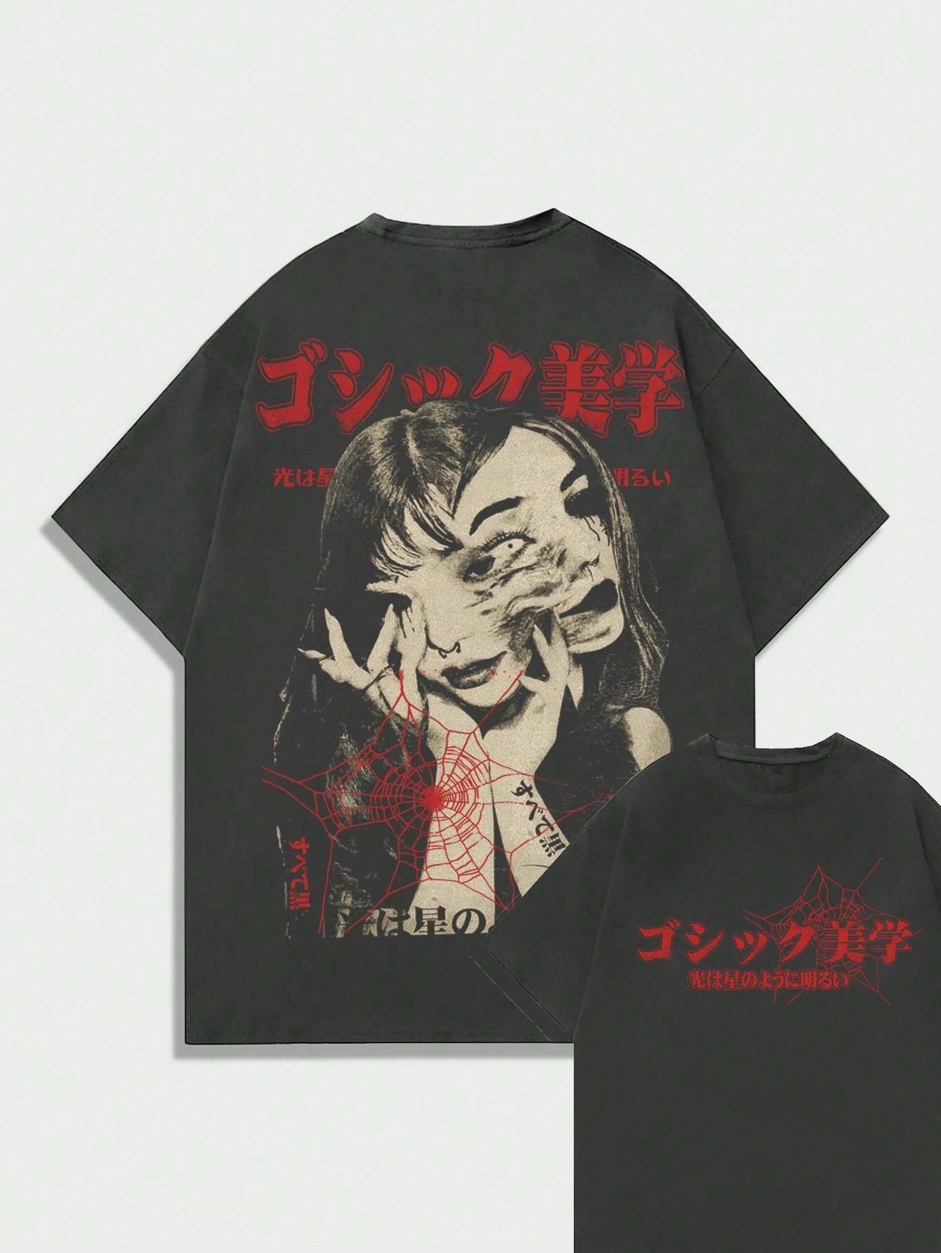 Japan Anime Graphic Cotton T-shirt Unisex Men Women Luxury Fashion Brand Big Size Top Casual Short Sleeve Streetwear Tee S-4XL