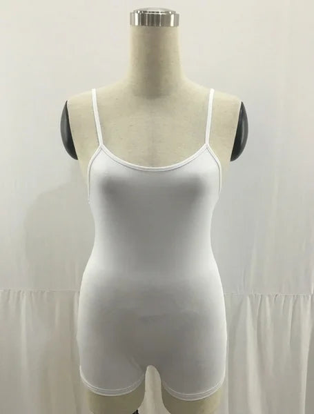 Women Spaghetti Rompers for Women Sexy Condole Super Short Playsuits Summer Solid Shorts Strap Low-Cut Back Romper