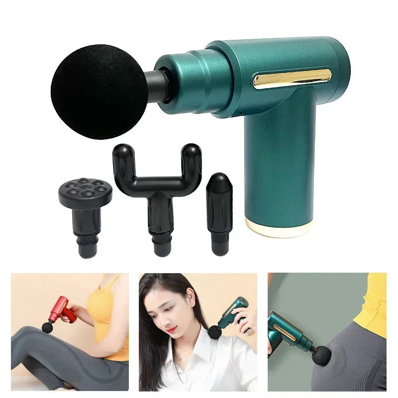 Fascia Gun Muscle Massagers Pistol Vibration Penetration Deep Tissue Massage Gun Shock Body Neck Massager Relaxation Treatment