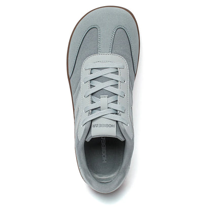 HOBIBEAR Barefoot Wide Toe Sneakers Unisex Zero Drop Minimalist Canvas Shoes Non Slip Lace Up Walking Sneaker