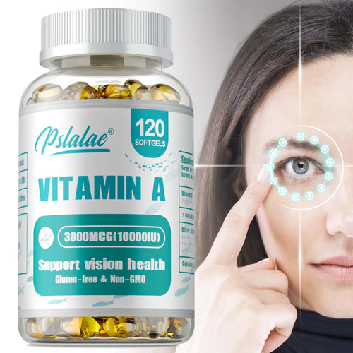 Vitamin A - Brightens Skin, Antioxidant Activity Supplement,Supports Vision and Cell Health, Boosts Immunity - 120 Capsules