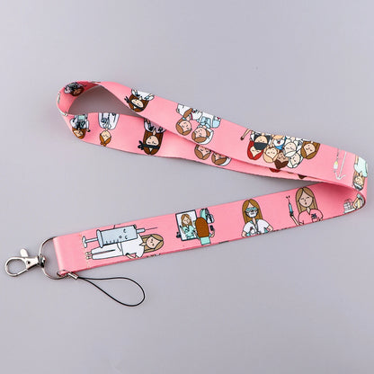 Medical Credential Holder Neck Strap Lanyards for Key ID Card Gym Phone Strap USB Badge Holder Rope Nurse Doctor Accessories
