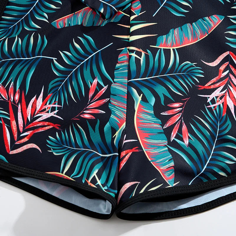 Summer Swimsuits Closed Tankini Sets Female Swimwear Sports Beach Wear Two-Piece Bathing Suits Pool Women's Swimming Suit 2025