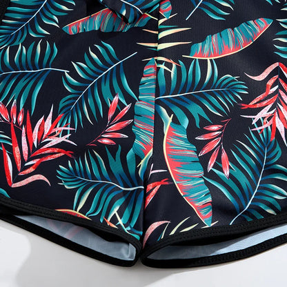 Summer Swimsuits Closed Tankini Sets Female Swimwear Sports Beach Wear Two-Piece Bathing Suits Pool Women's Swimming Suit 2025