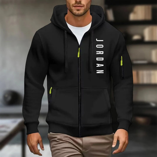 2025 New men's hooded sweatshirt, sweatshirt, zipper hooded jacket, men's cotton pullover hooded sweatshirt, men's use