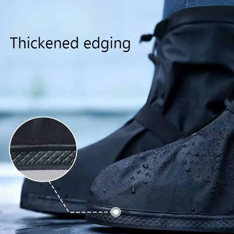 Waterproof Rain Boot Covers Reusable Non-Slip Cycling Hiking Shoe Protectors Rain Snow Wet Sand Overshoes Pants Protectors