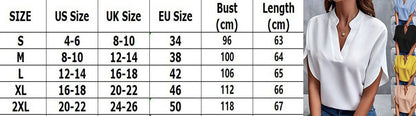 1pcs Woman New Summer Solid Color Shirts Lady Casual Short Sleeve V-neck Collar Loose Shirts Female Fashion Pullover Tops
