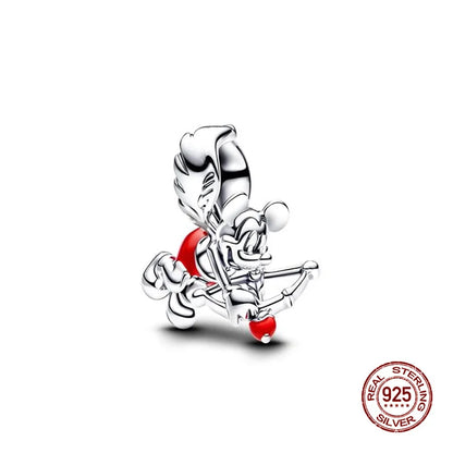 Charms 925 Silver Disney Series-Witch Charms Beads Fits 3mm Original Bracelet Necklace Womens DIY Fine Jewelry Gift Hot Sale