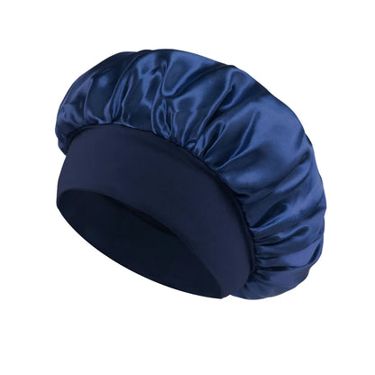 Large Satin Bonnet,Silk Bonnet Hair Wrap for Sleeping, Sleep Cap With Elastic Soft Band, Big Bonnets for Women Hair Care