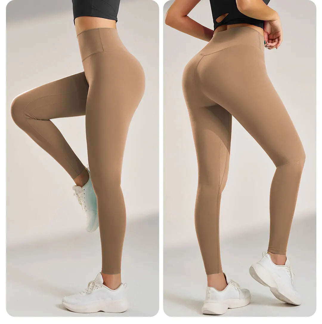Yoga Leggings Pants Trousers Women's Quick Dry Sports Leggings High Waisted Fitness Pants Stretch Peach Butt Gym Clothing