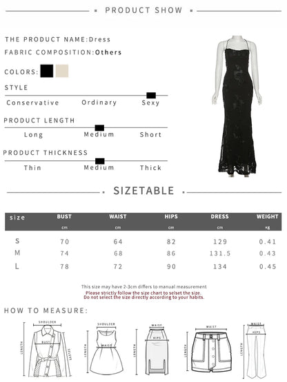 Nibber Elegant Flower Embroidery Maxi Dress Women Low-Neck Cross Bandage Backless Summer Street Trend Skinny Holiday Vestidos