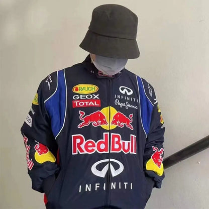 Red Bull 2025 New Men's and Women's Racing Jacket Red Bull Outdoor Sports Jacket Spring and Autumn Fashion High Quality Jacket