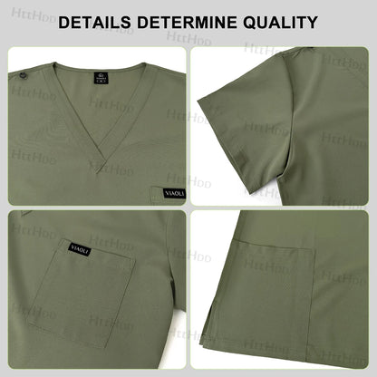 Nurse Accessories New Fashion Surgical Uniforms Woman Clinical Nursing Pediatrics Working Clothes Mens Scrub Hospital Scrub Sets