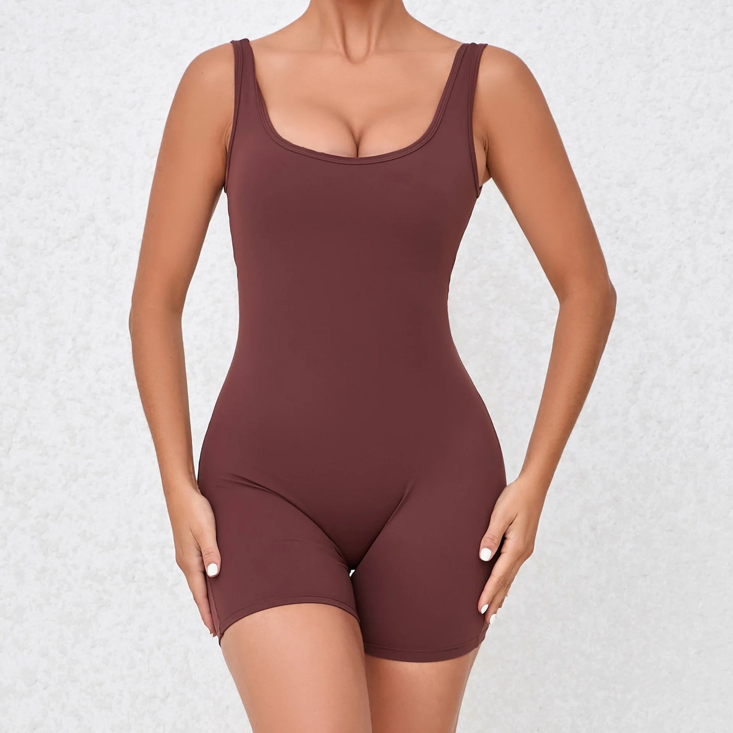 V Back One-Piece Suit Scrunch Sports Jumpsuit Women Gym Rompers Female Quick-Drying Yoga Clothing Fitness Sexy Bodysuits Women