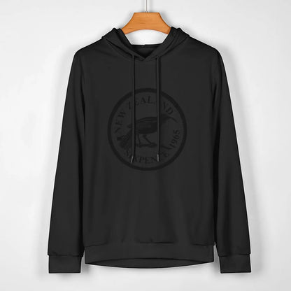 Vintage New Zealand Sixpence Coin with the Huia Bird Hoodie korean style clothes autumn clothes hoodies for men