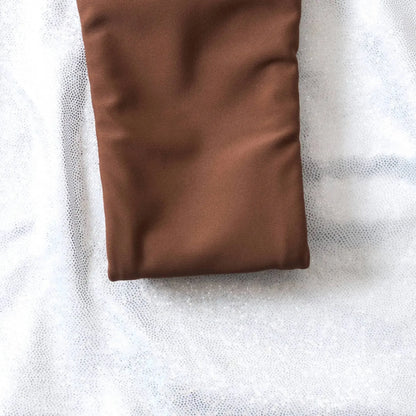 Swimwear Bikini Suit for Lady Sexy Swimsuit Women Summer Holiday Solid Sea Bra and Underwear for Swimming Brown#1#W