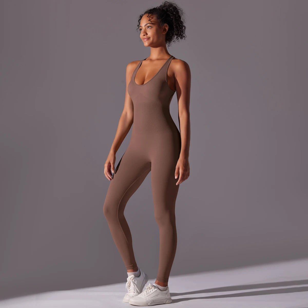 Sexy Back V Jumpsuit Gym Set Women Training Yoga Suit Sportswear Women Sports Jumpsuit Fitness Rompers Stretch Workout Bodysuits