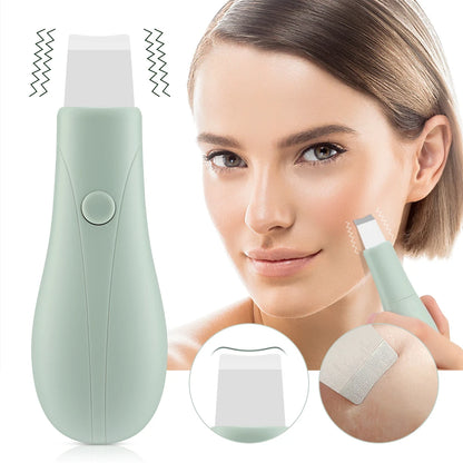 Skin Scrubber High Frequency Vibration Deep Clean Facial Tool Blackhead Pore Remover Face Shovel Beauty Care Exfoliator Device