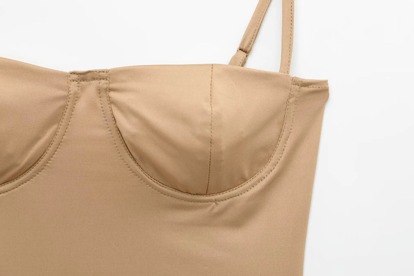 Zevity 2026 Women Sexy Spaghetti Strap Inner Style Beach Wear Bodysuits Ladies Soft Slim Swimsuit Playsuits Mujer Rompers LS9043