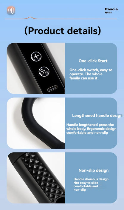 2025 Smart Fascia Gun Electric Massager Massage Hammer Electric Fascia Gun Home Handheld Hammer Back Artifact Christmas Gift