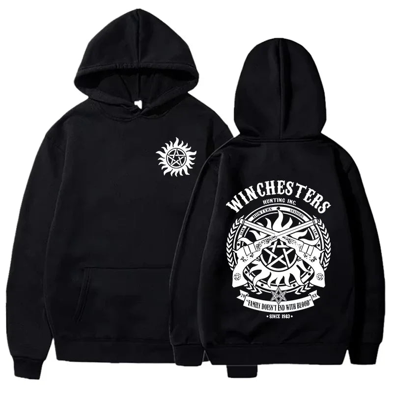 Supernatural Printed Hoodie Women Men Fashion Autumn Winter Warm Sweatshirt Hip Hop Harajuku Streetwear Long Sleeve Pullover