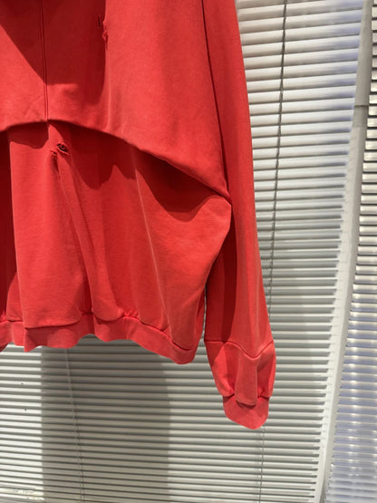 Project G/R Patchwork Fake Two-piece Zipper Jacket High-quality Casual Men's Women's  Embroidered Zip Up Sweatshirts