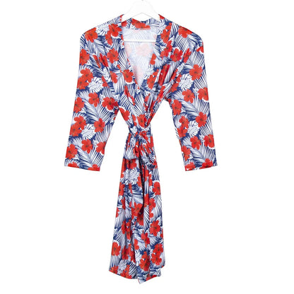 Maternity Robe,Matching Swaddle Set ,Mommy and Me Set, Floral Hospital Robe Bag,Baby Shower Gift,Mama Robe,Baby Girl Blanket