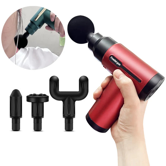 Fascia Gun Muscle Massagers Pistol Vibration Penetration Deep Tissue Massage Gun Shock Body Neck Massager Relaxation Treatment