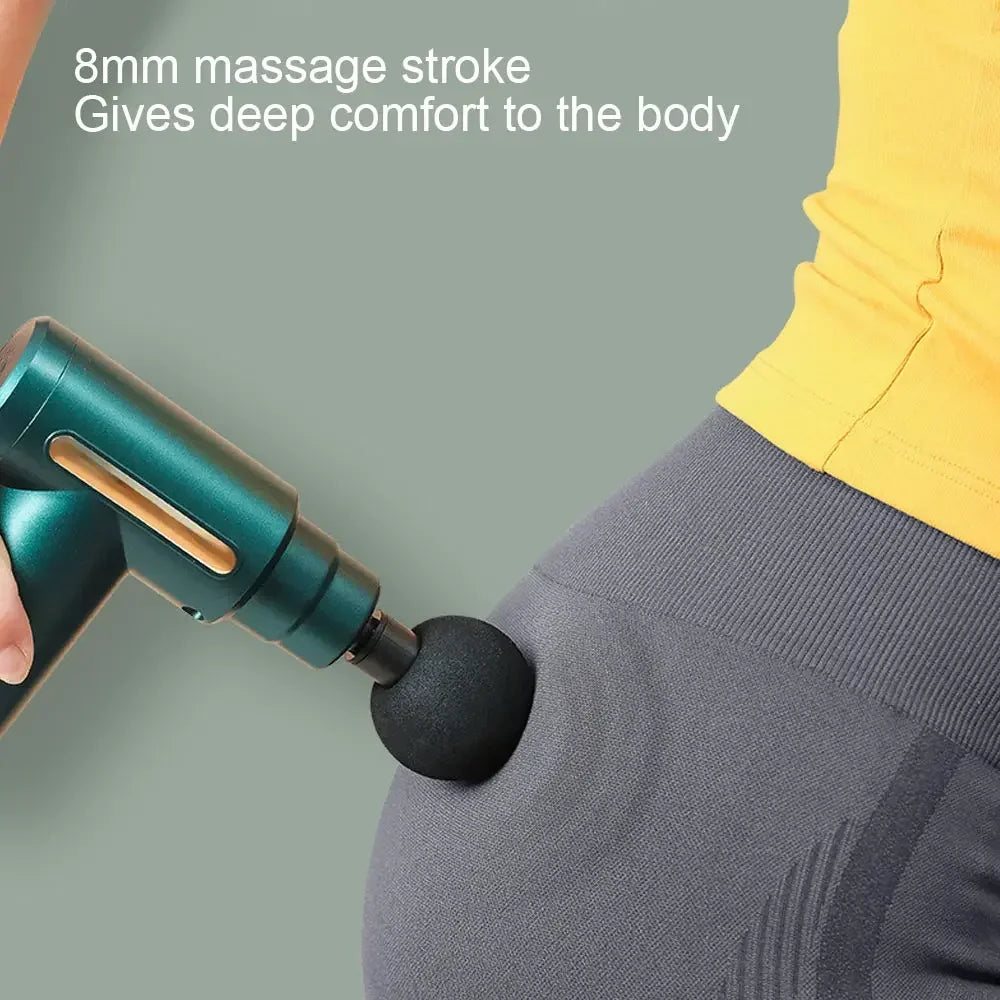 Fascia Gun Muscle Massagers Pistol Vibration Penetration Deep Tissue Massage Gun Shock Body Neck Massager Relaxation Treatment