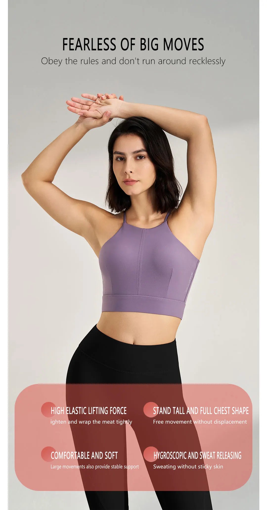 Women's sexy halter top gym high intensity workout yoga clothing gathered shockproof sports underwear yoga undershirt