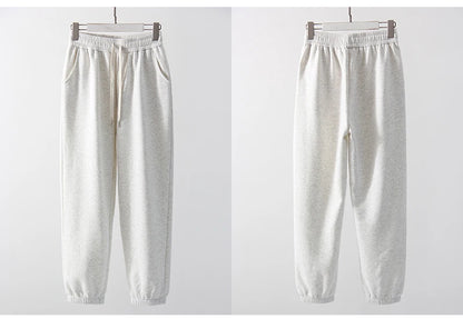 Thick Warm Fleece Sweatpants Women Winter Straight Leg Pants Gray Velvet Trousers Pants Jogger For Women Sweatpants Outfits