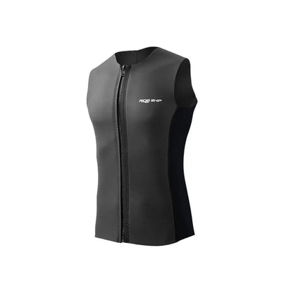 Wetsuit Top,Sleeveless Vest Thermal Diving Vest Zipper Diving Vest Swimsuit for Swimming Water Sports Surfing Kayaking