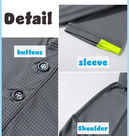 Summer New High-quality Men's Short-sleeved POLO Shirt Cool Breathable Business Casual Sweat POLO Shirt Men's Short-sleeved Tops