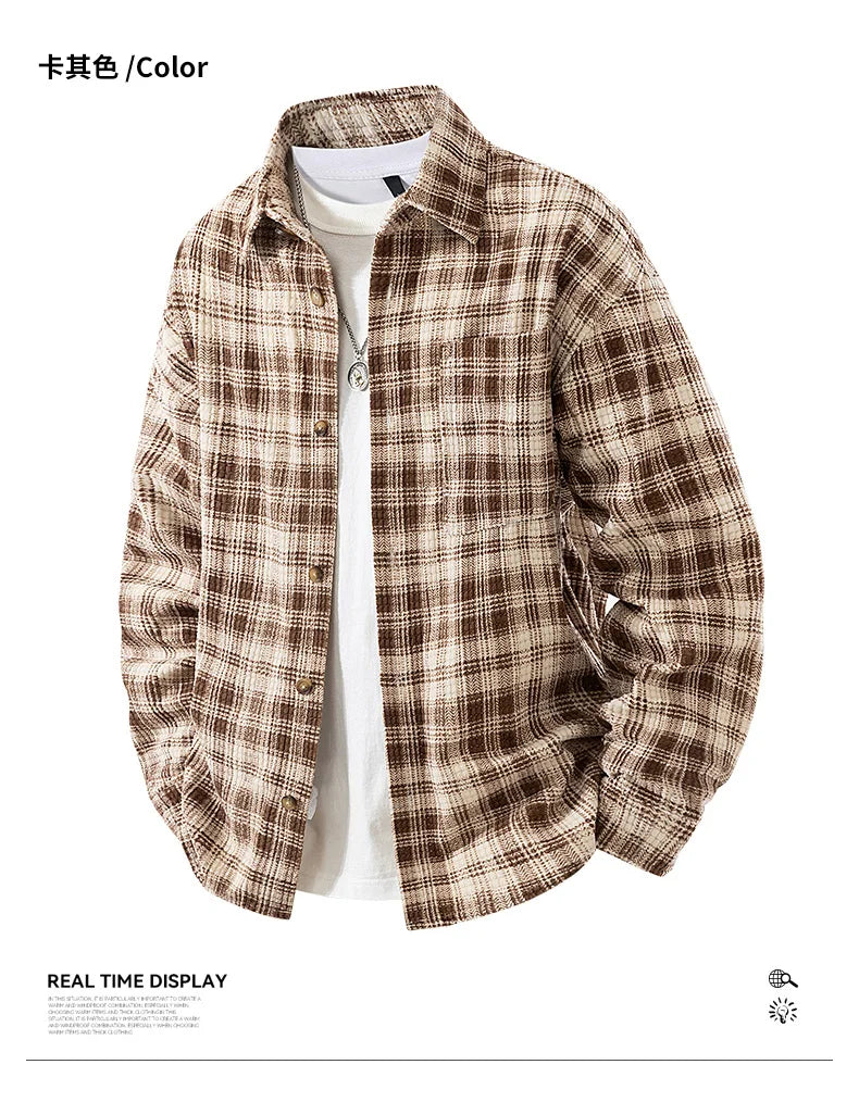 Jacket Mens Spring autumn New men jacket Flip collar stripes Jackets Youth casual coat Men's business coats Size M-4XL 5XL 6XL 7