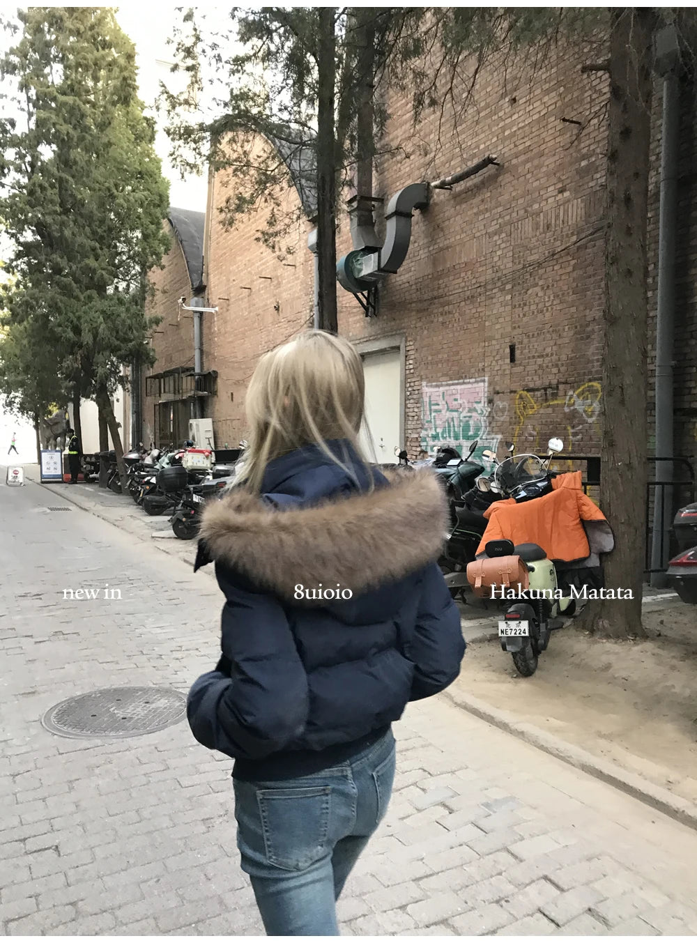 Autumn Winter Fur Hooded Jacket Women Outerwear Thick Dowon Cotton Padded Slim Short Parkas Female Cropped Puffer Bubble Coat